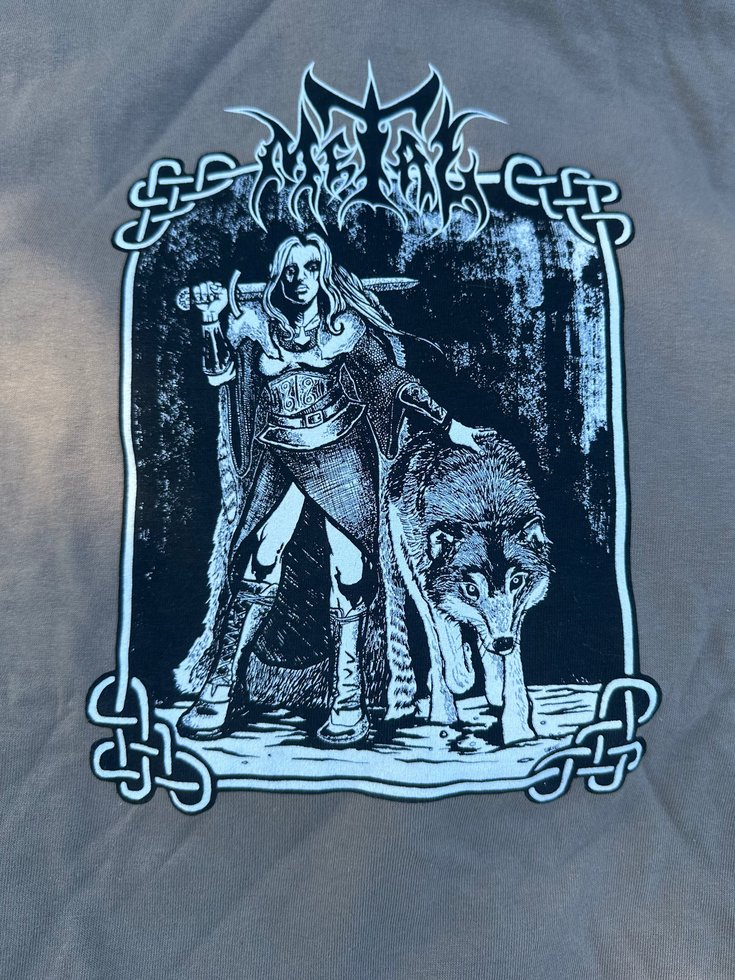 METAL VALKYRIE WOLF T-SHIRT