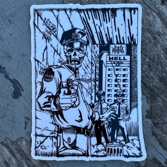 METAL COP DECAL