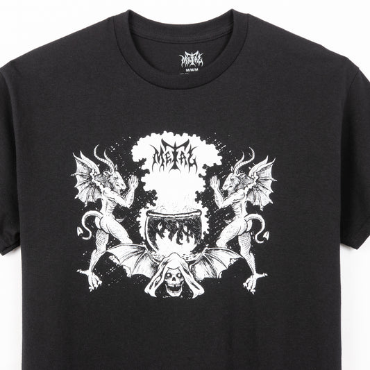 METAL CAULDRON T-SHIRT BLACK