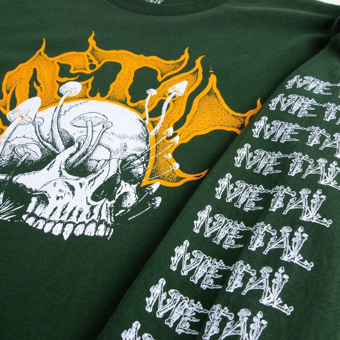 METAL MUSHROOM GLOW L/S T-SHIRT GREEN