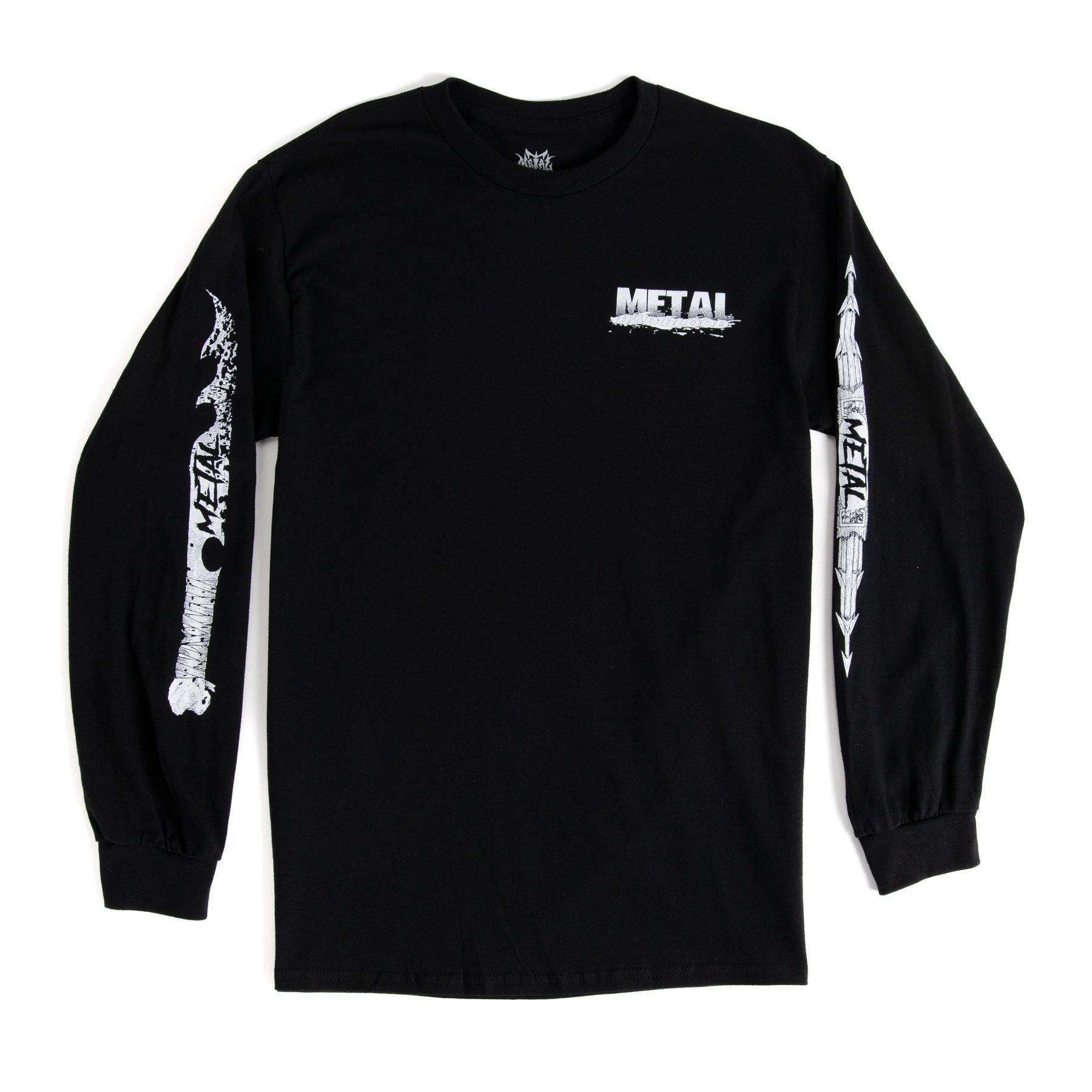 METAL PREDATOR L/S T-SHIRT BLACK – metalskateboards.com