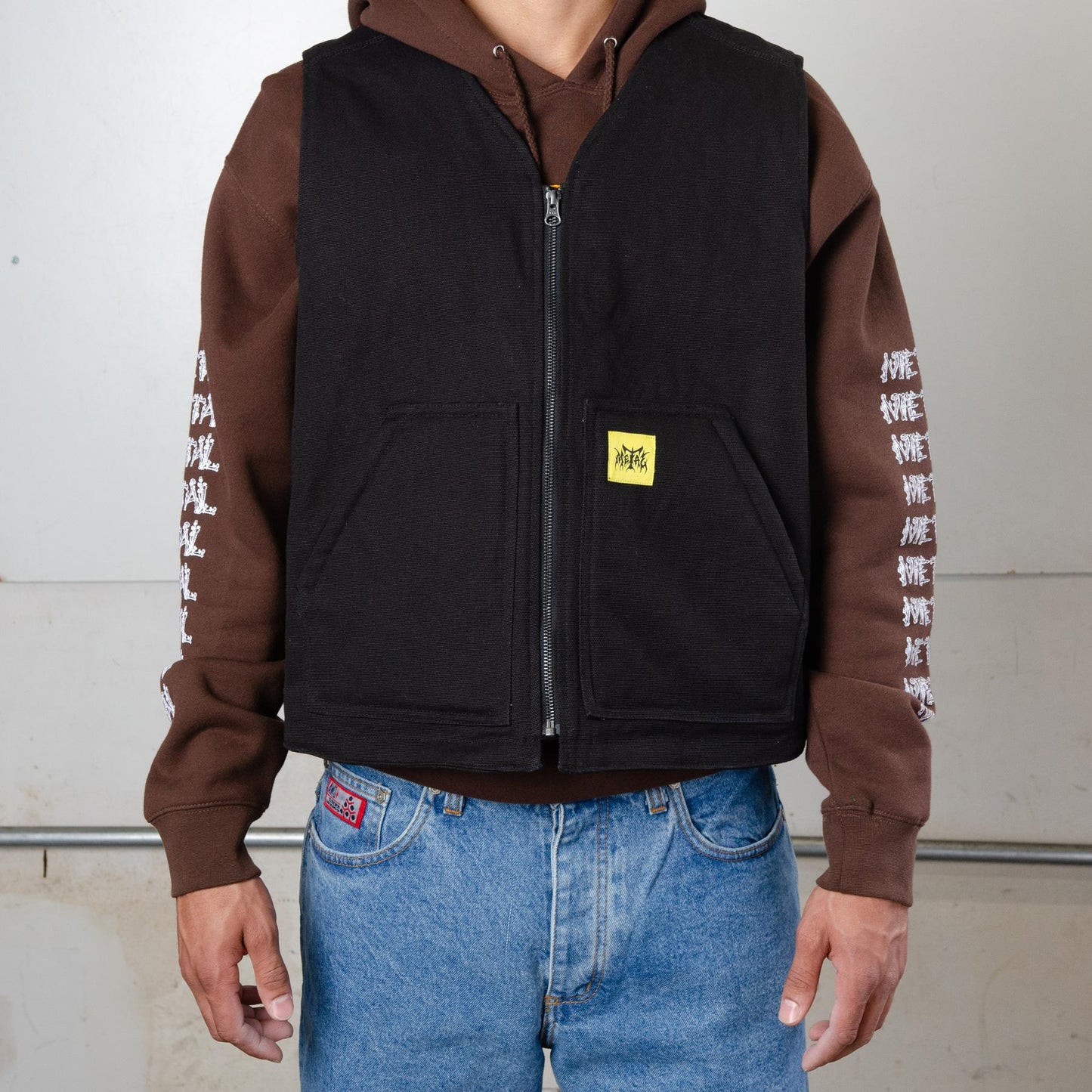 METAL TRUST IN CRUST VEST BLACK