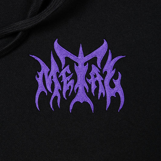 METAL EMBROIDERED HOODY