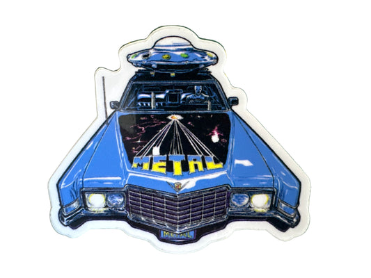 METAL Cadillac Sticker