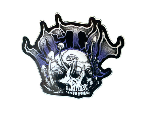 METAL Mushroom Logo Sticker