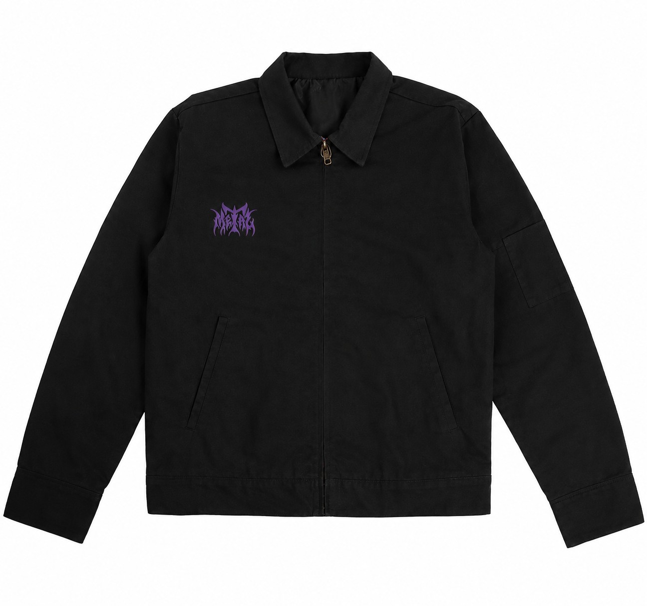 METAL TRUST IN CRUST TEAM JACKET BLACK/PURPLE LOGO PRE BOOK