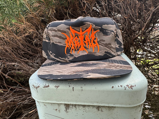METAL LOGO TIGER CAMO/ORANGE HAT