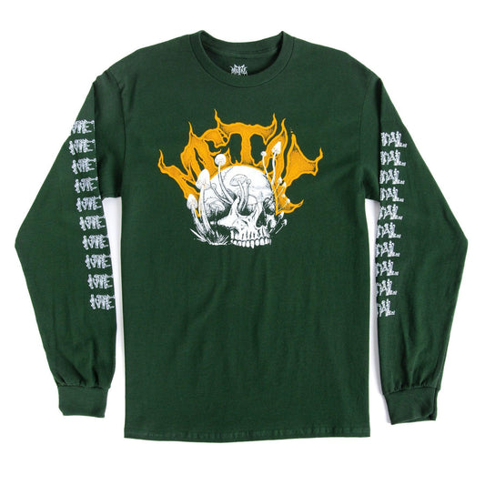 METAL MUSHROOM GLOW L/S T-SHIRT GREEN