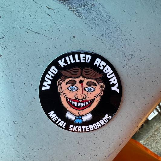 METAL WHO KILLED ASBURY DECAL 2 Pack