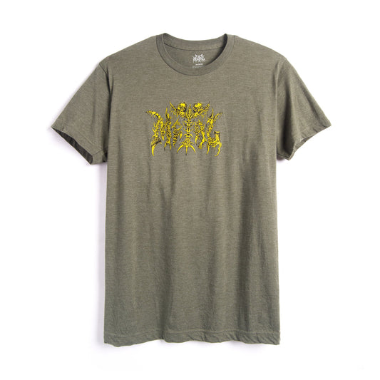 METAL ANCIENT LOGO T-SHIRT OLIVE
